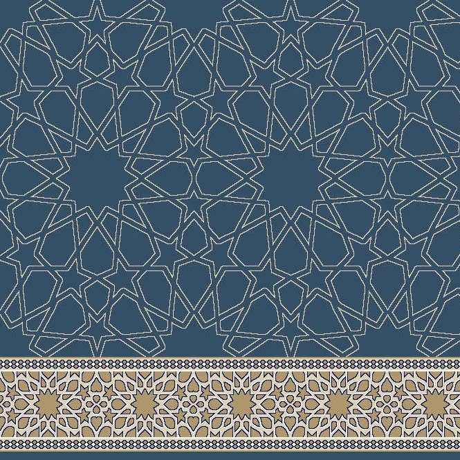 سجاد مساجد الملتزم — ازرق