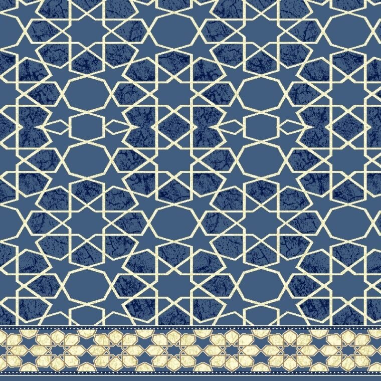 سجاد مساجد سبأ — ازرق
