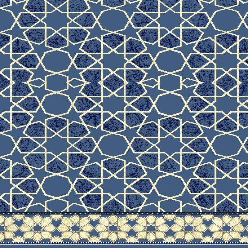سجاد مساجد سبأ — ازرق