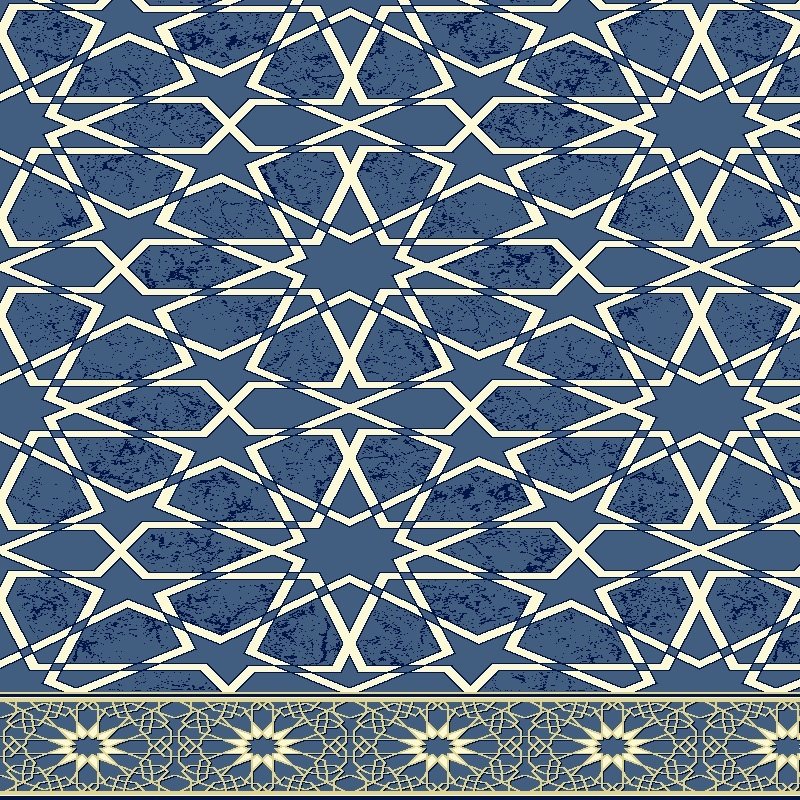 سجاد مساجد ضحى — ازرق