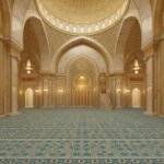 الموكيت الفاخر للمساجد البر-ازرق
